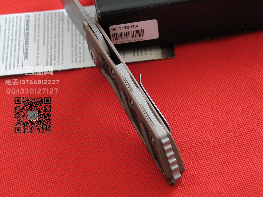 美国MICROTECH微技术153-8合作版半齿沙色战术折刀