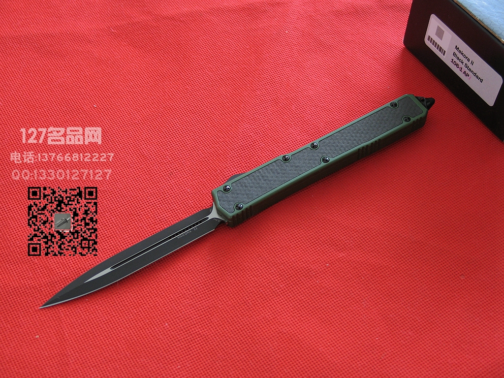 微技术MICROTECH 106-3圣蚂蚁II代双锋碳纤维镶嵌柄直跳