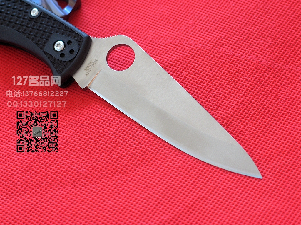 美国蜘蛛SPYDERCO C10PBK 巅峰全刃战术折刀