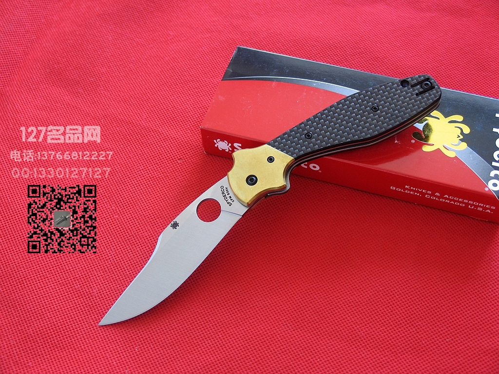 美国蜘蛛SPYDERCO C190CFP鲍伊风格斗刀127名刀网