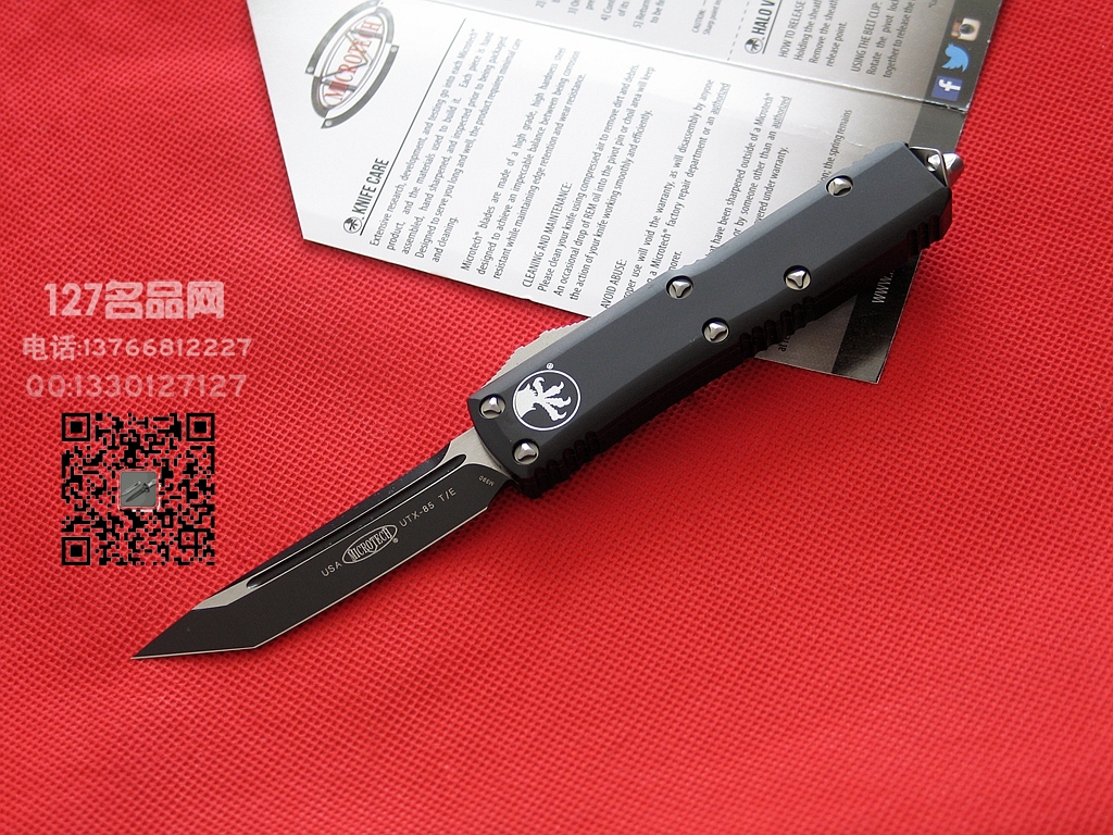 美国微技术Microtech 233双色UTX-85T战术直跳名刀127名品网