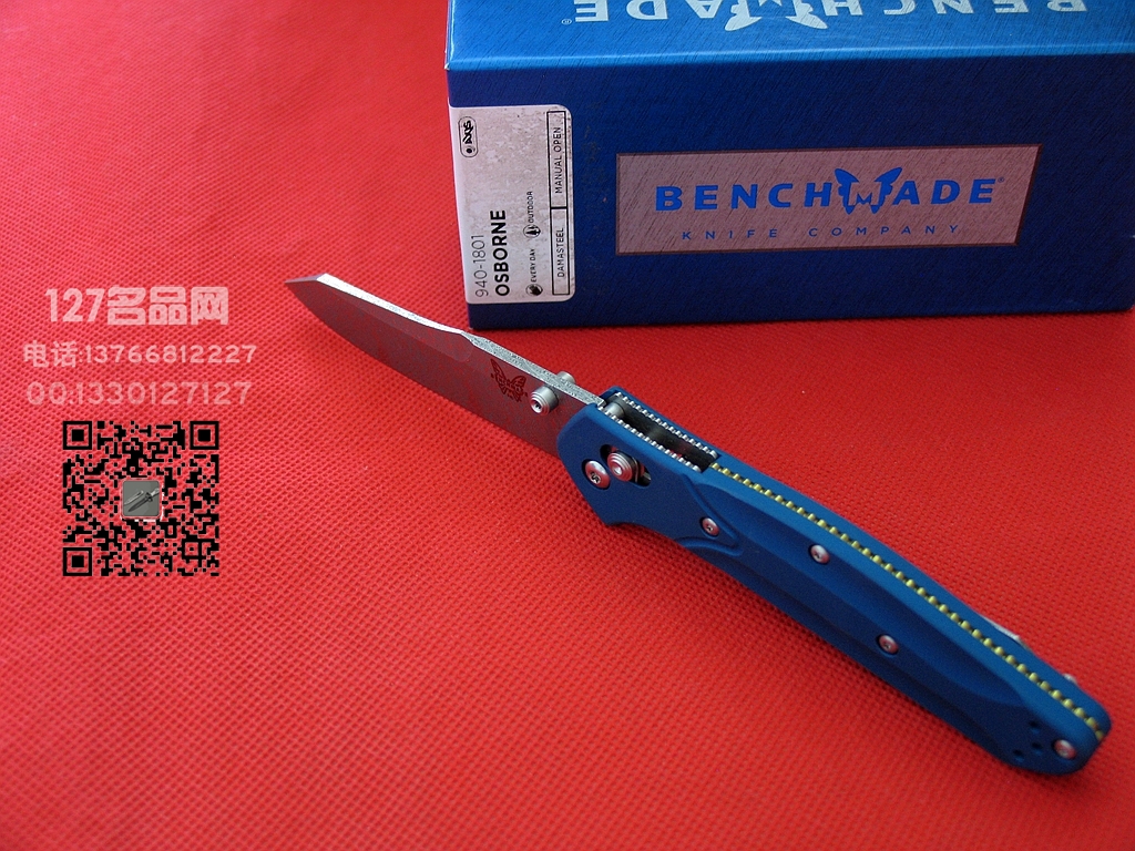 美国蝴蝶Benchmade940-1801大马士革钢限量珍藏版折刀