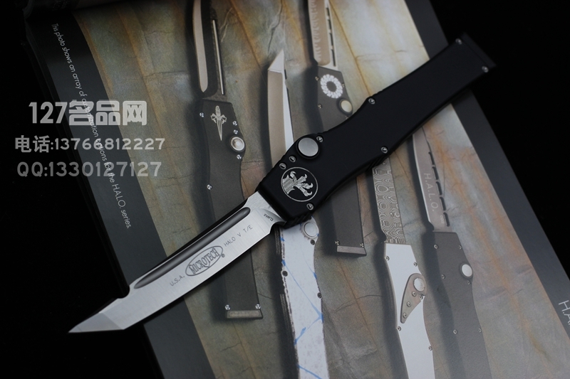 微技术Microtech H.A.L.O V150军用版超弹力直跳名刀