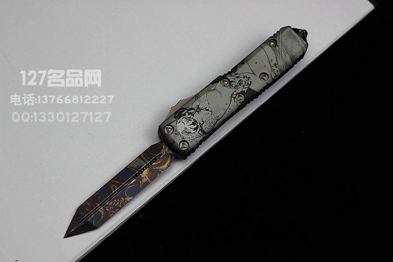 美国微技术Microtech UT-85 艺妓  剪头烧刃