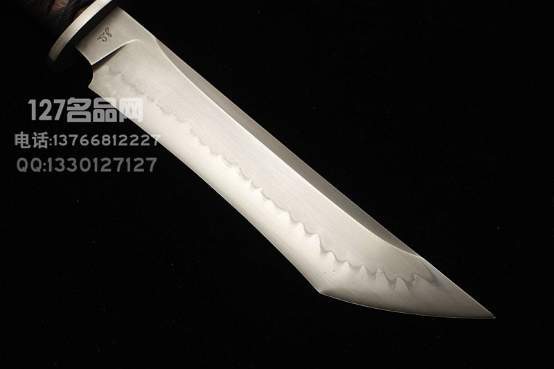美国ABS刀匠协会 JS级刀匠 W2折叠锻打烧刃 日式直刀
