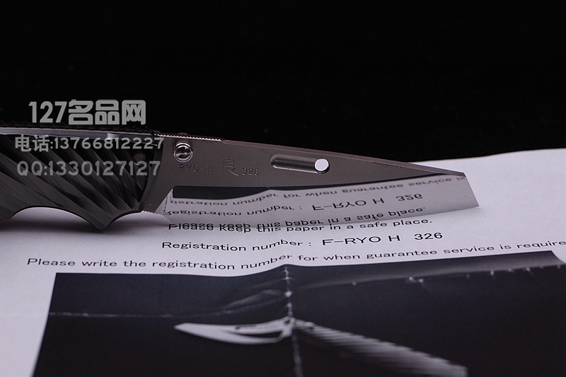 ROCKSTEAD 日本花田洋 RYO H-ZDP（BK）良 钛柄按钮锁折刃