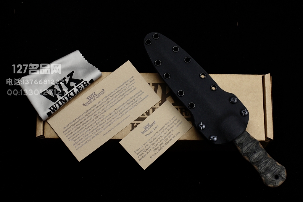 WINKLER KNIVES 美国温克勒 战争狂人 双刃直刀 米卡塔