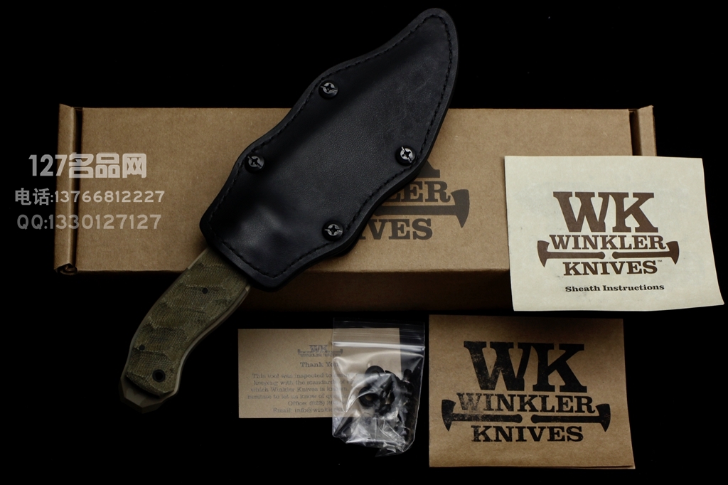 WINKLER KNIVES 美国温克勒 虎纹迷彩 爆裂之矛 