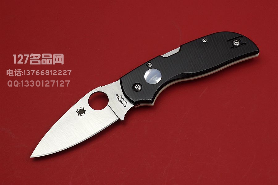 Spyderco 美国蜘蛛 C152GSMP 双色G10手柄 日月星辉 贝母镶嵌