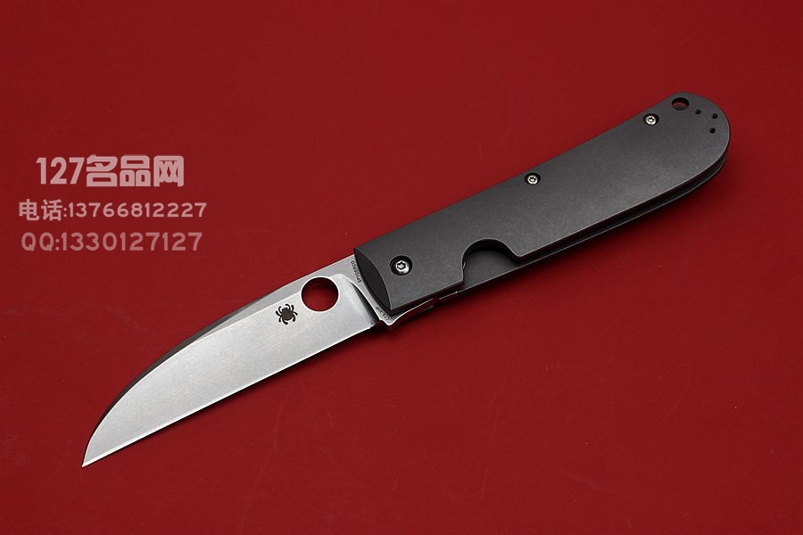 Spyderco 美国蜘蛛C249TIP MS合作款 CTSXHP钢材 钛合金柄