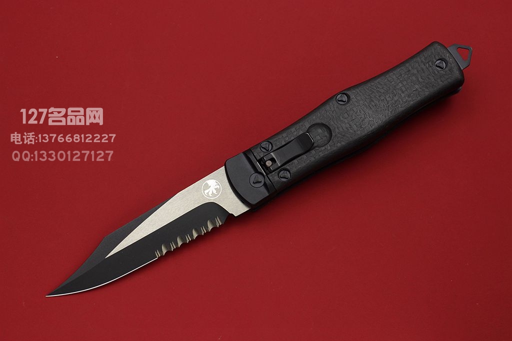 美国微技术Microtech 绝版眼镜蛇侧跳 S35VN 碳纤维手柄