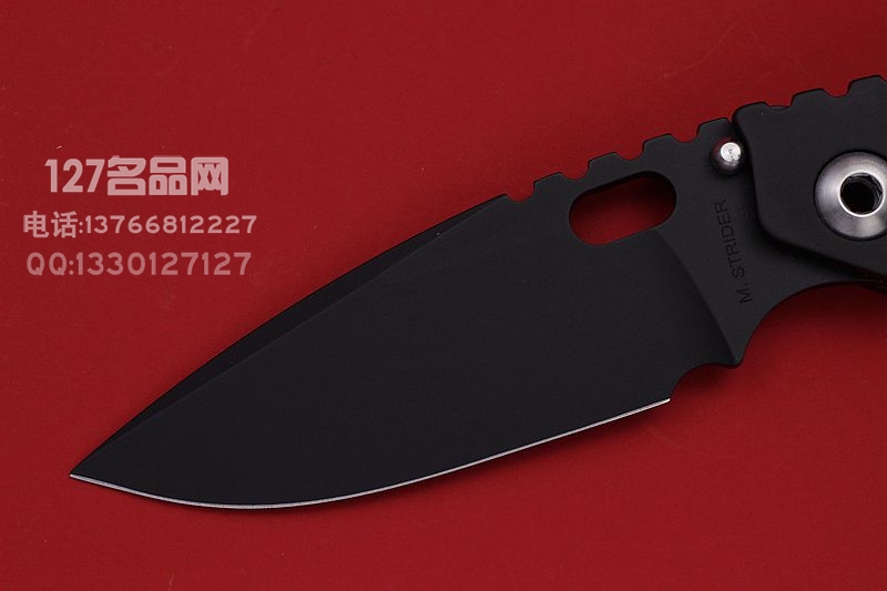 美国挺进者Strider SMF 展会版 全黑钛战术版折刀