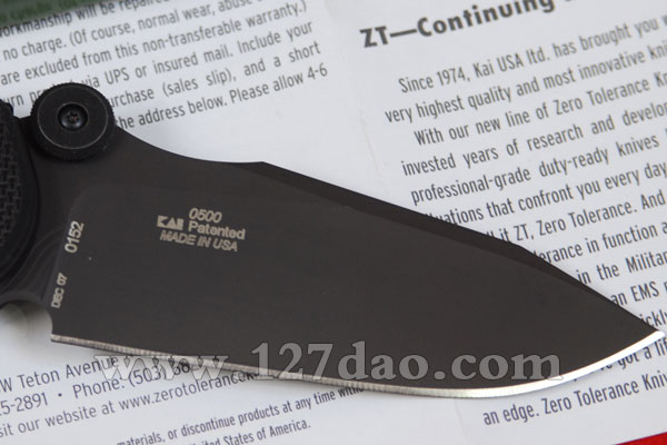 美国ZT 卡梭-ZT0500战术折刀
