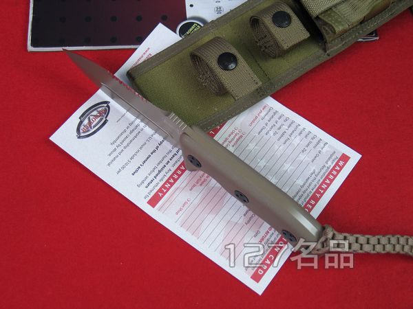 美国微技术Microtech 104-2双面半齿战斗刀 军刀 127名品网