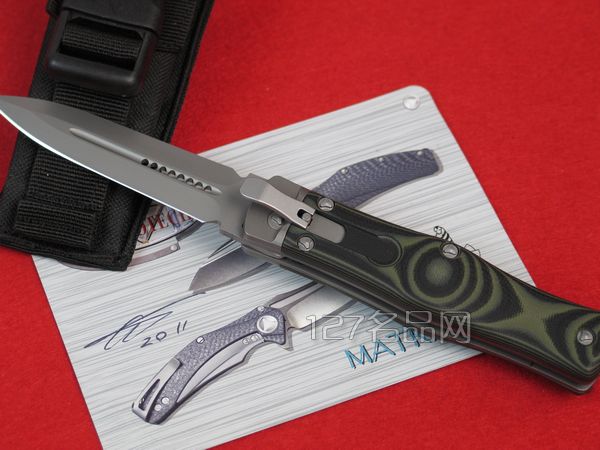 美国微技术MICROTECH  眼镜蛇米卡塔柄跳刀136