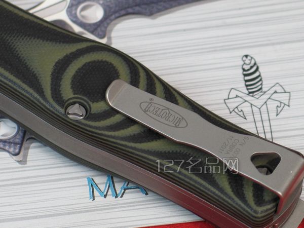美国微技术MICROTECH  眼镜蛇米卡塔柄跳刀136