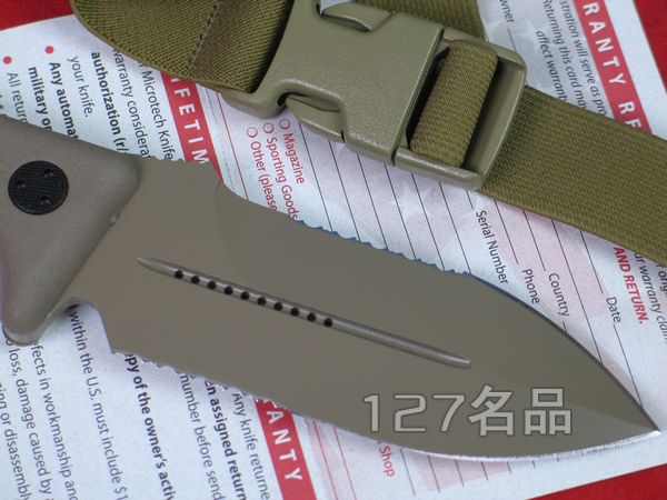 美国微技术Microtech 104-2双面半齿战斗刀 军刀 127名品网