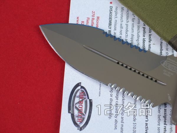 美国微技术Microtech 104-2双面半齿战斗刀 军刀 127名品网