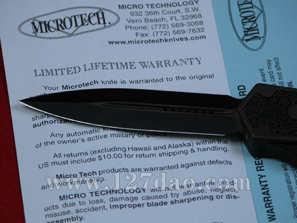 美国微技术MICROTECH  甲虫双锋直弹刀