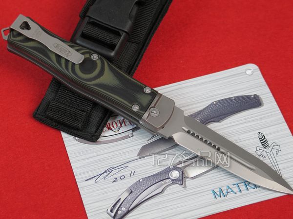美国微技术MICROTECH  眼镜蛇米卡塔柄跳刀136