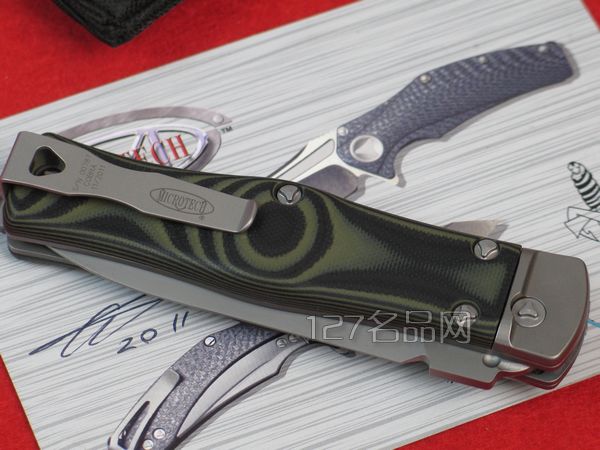 美国微技术MICROTECH  眼镜蛇米卡塔柄跳刀136