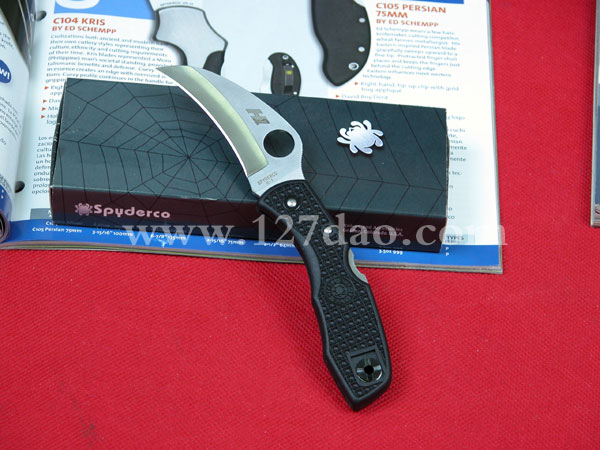 美国蜘蛛SPYDERCO   C106PBK  127名刀网