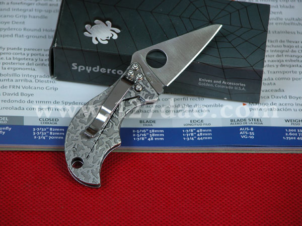 美国蜘蛛SPYDERCO  C86PET钱夹型小刀  127名刀网