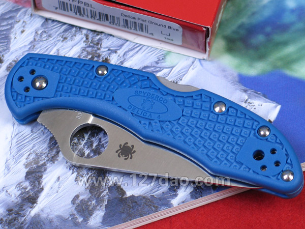 美国蜘蛛SPYDERCO C11FPBL 蓝色全刃