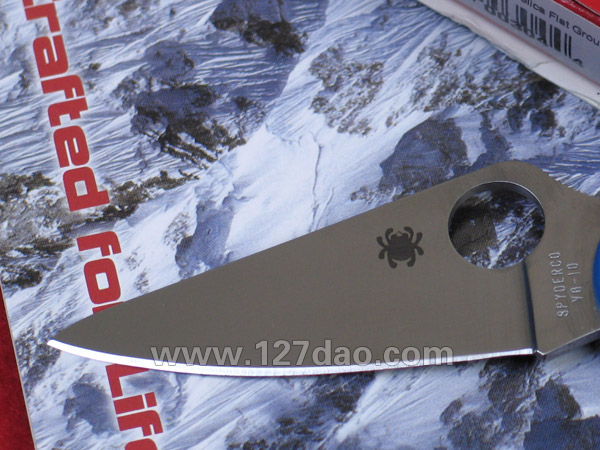 美国蜘蛛SPYDERCO C11FPBL 蓝色全刃