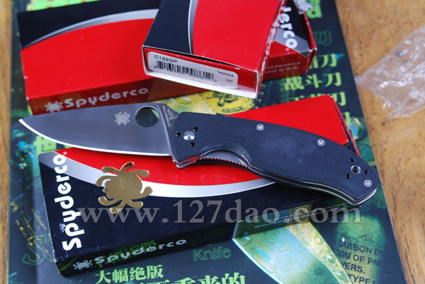 美国蜘蛛SPYDERCO   C122GP全刃折刀  127名刀网
