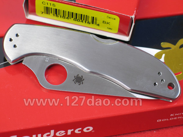美国蜘蛛SPYDERCO C11S钢柄  127名刀网