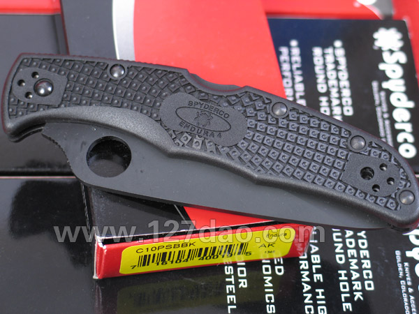美国蜘蛛SPYDERCO   C10PSBBK黑色   127名刀网