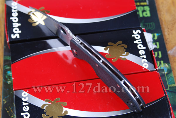 美国蜘蛛SPYDERCO   C122GP全刃折刀  127名刀网