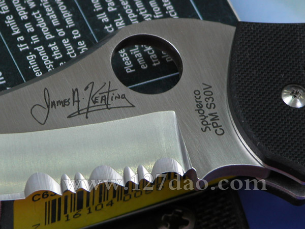 美国蜘蛛SPYDERCO C63GPS  127名刀网