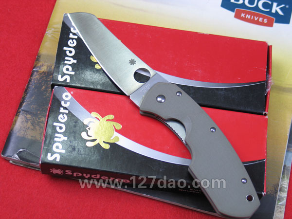 美国蜘蛛SPYDERCO  龙蝦折刀126GPFG   127名刀网