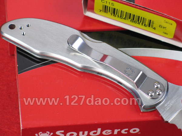 美国蜘蛛SPYDERCO C11S钢柄  127名刀网
