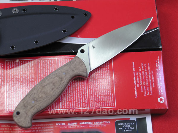 美国蜘蛛SPYDERCO 2代直刀FB05P2  127名刀网