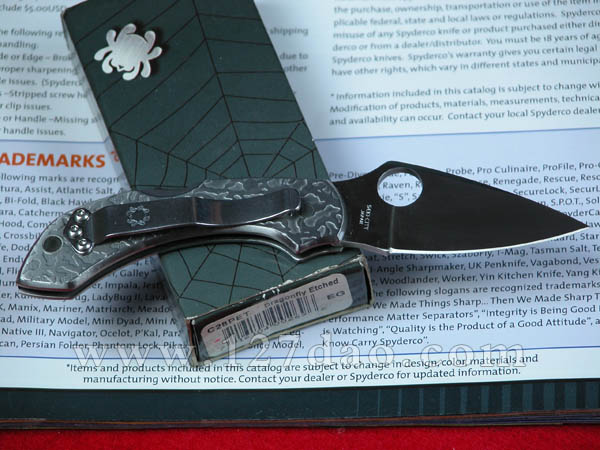 美国蜘蛛SPYDERCO  小蜻蜓C28PET   127名刀网