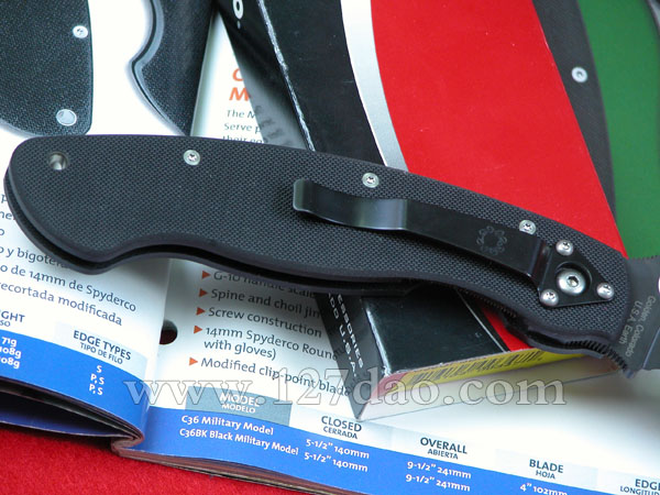 美国蜘蛛SPYDERCO  C36GPSBK  127名刀网