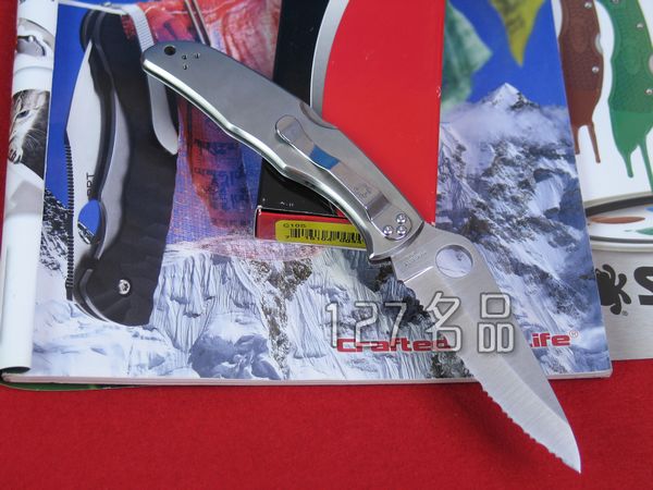 美国蜘蛛SPYDERCO  C10S全齿折刀  127名刀网