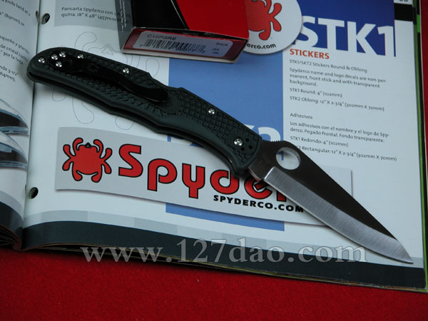 美国蜘蛛SPYDERCO  C10PGRE  127名刀网