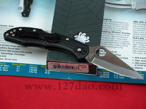 美国蜘蛛SPYDERCO  C11PBK  127名刀网
