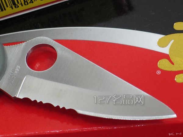 美国蜘蛛SPYDERCO  C11psfg绿版半折刀齿  127名刀网