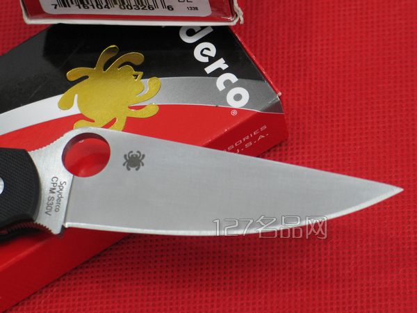 美国蜘蛛SPYDERCO C36GPLE左手版折  127名刀网