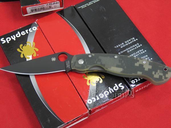 美国蜘蛛SPYDERCO C36GPCMOBK军用迷彩版   127名刀网