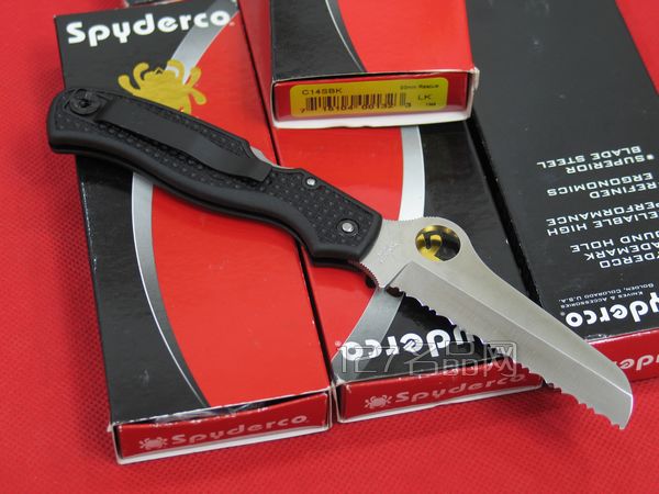 美国蜘蛛SPYDERCO C14SBK全齿救援者  127名刀网