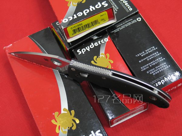  美国蜘蛛SPYDERCO  C101GS2马尼克斯2代  127名刀网