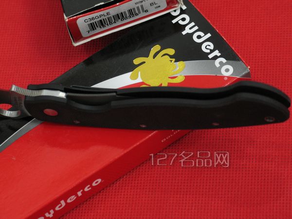 美国蜘蛛SPYDERCO C36GPLE左手版折  127名刀网