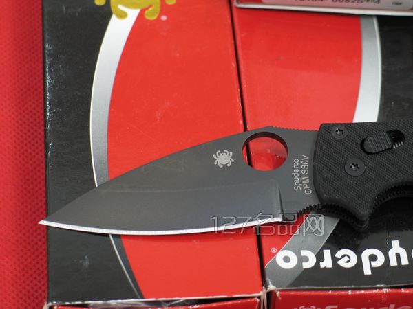 美国蜘蛛SPYDERCO  C101GPBBK2全刃2代折刀  127名刀网