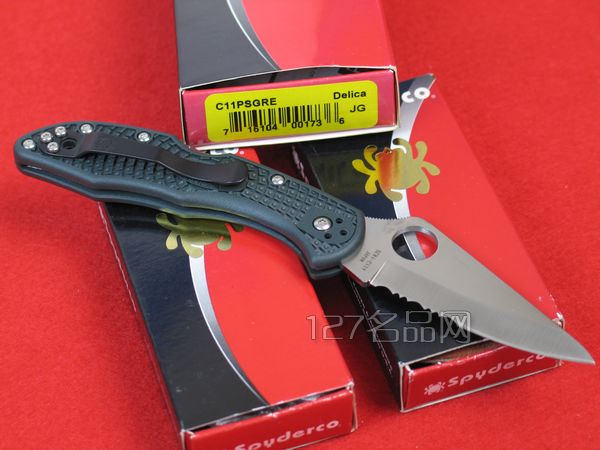 美国蜘蛛SPYDERCO C11PSGRE   127名刀网